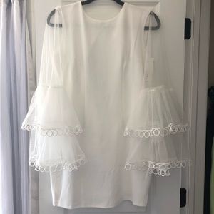 New with tags White bridal shower dress Large